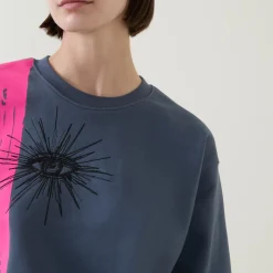 Atomic Eye Embroidered Sweatshirt