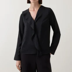 Audai Asymmetric Ruffle Blouse