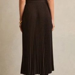 Ava Belted Pleated Skirt
