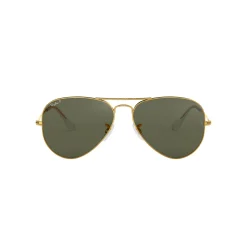 Aviator Large Metal Pilot Polarised Sunglasses  Gold-Tone