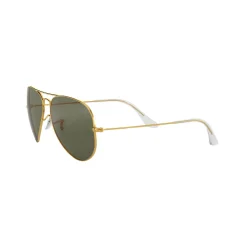 Aviator Large Metal Pilot Polarised Sunglasses  Gold-Tone