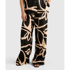 Ayla High-Rise Printed Palazzo Trousers