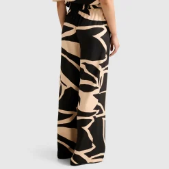Ayla High-Rise Printed Palazzo Trousers
