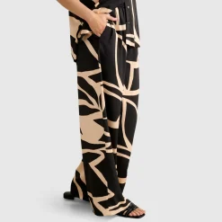 Ayla High-Rise Printed Palazzo Trousers