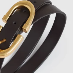 Bailey Leather Horseshoe Buckle Belt
