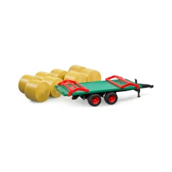 Bale Trailer & 8 Round Bales
