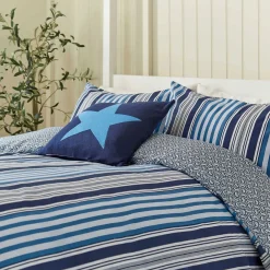 Beach Duvet Set Blue/Navy