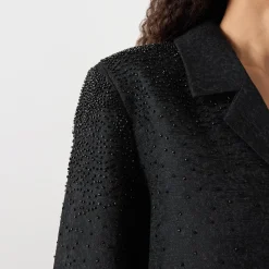 Beaded Jacquard Coat
