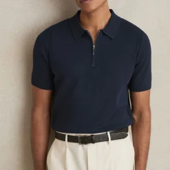 Berkley Half-Zip Knitted Polo Shirt