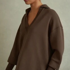 Bernie Open-Collar Sweatshirt