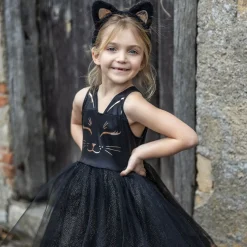 Black Cat Dress & Headpiece Set 5-6 Years