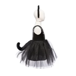 Black Cat Dress & Headpiece Set 5-6 Years