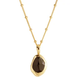 Black Onyx Stepping Stone Pendant Necklace