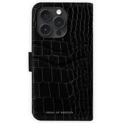 Black Wallet Case iPhone 16 Pro
