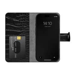 Black Wallet Case iPhone 16 Pro