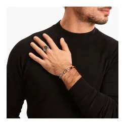 Blackened Silver Tiger's Eye Signet Ring