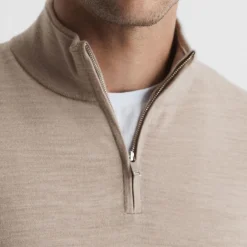 Blackhall Merino Wool Zip Neck Sweater
