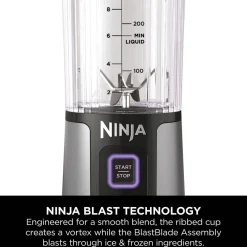 Blast Cordless Portable Blender, Black