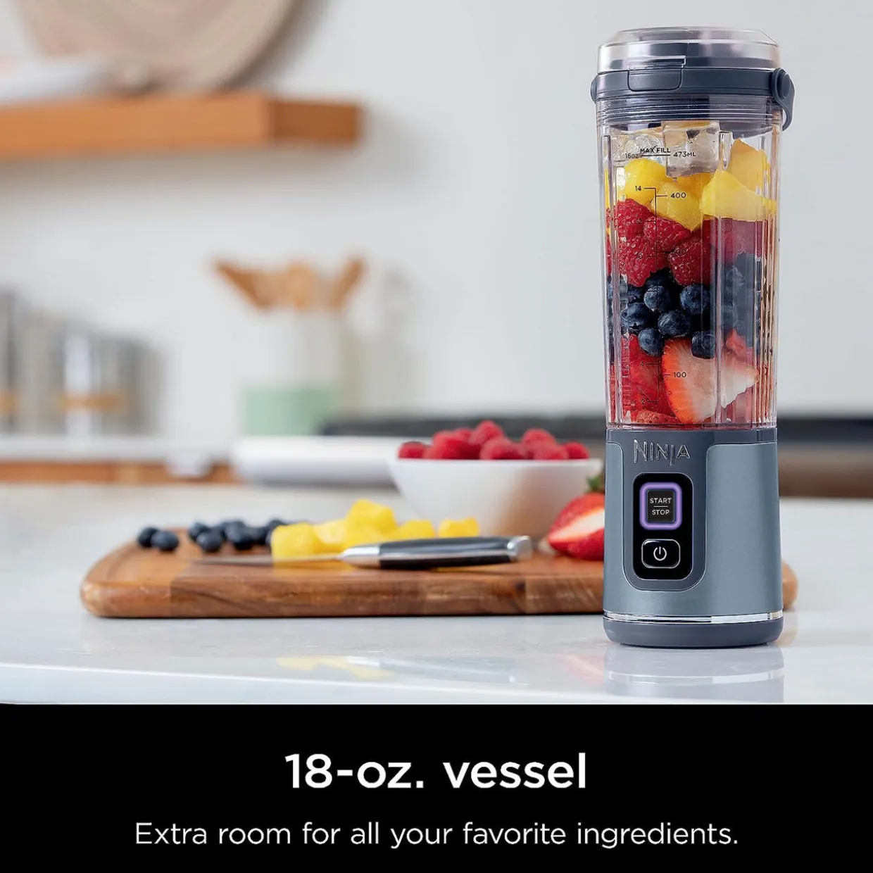 Blast Cordless Portable Blender Denim Blue