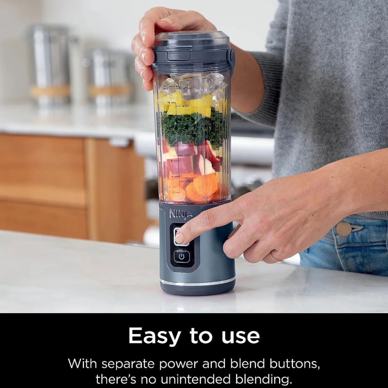 Blast Cordless Portable Blender Denim Blue