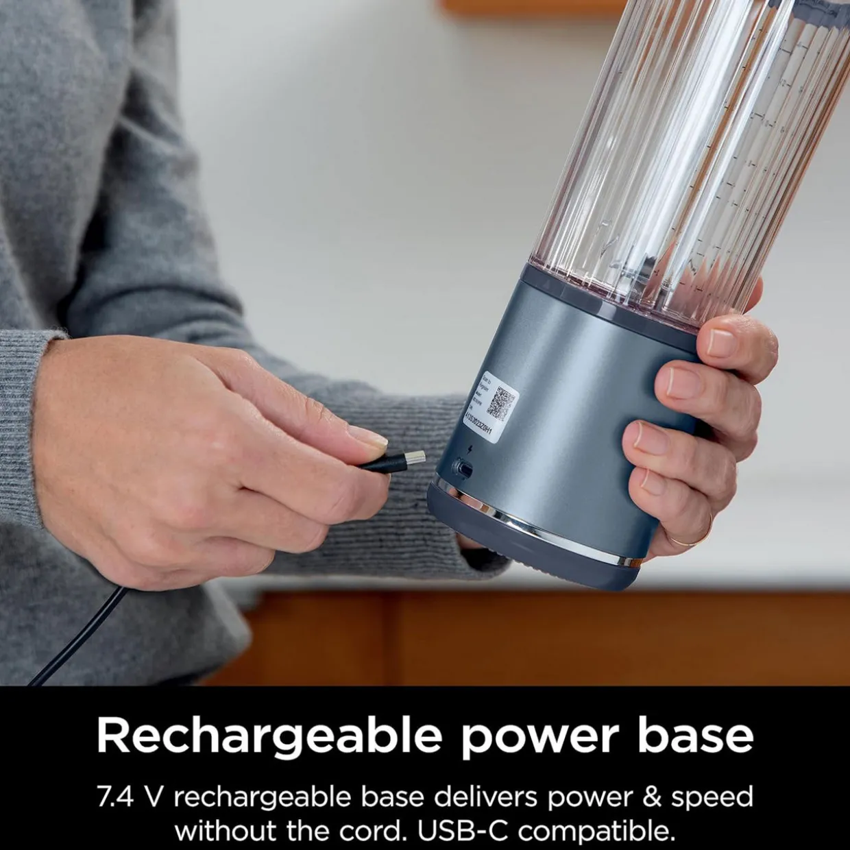 Blast Cordless Portable Blender Denim Blue