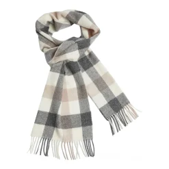 Block Check Lambswool Scarf
