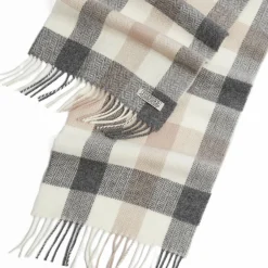 Block Check Lambswool Scarf