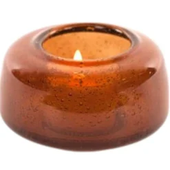Blown Bubble Glass T-Light Holder