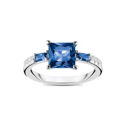 Blue & White Stones Ring