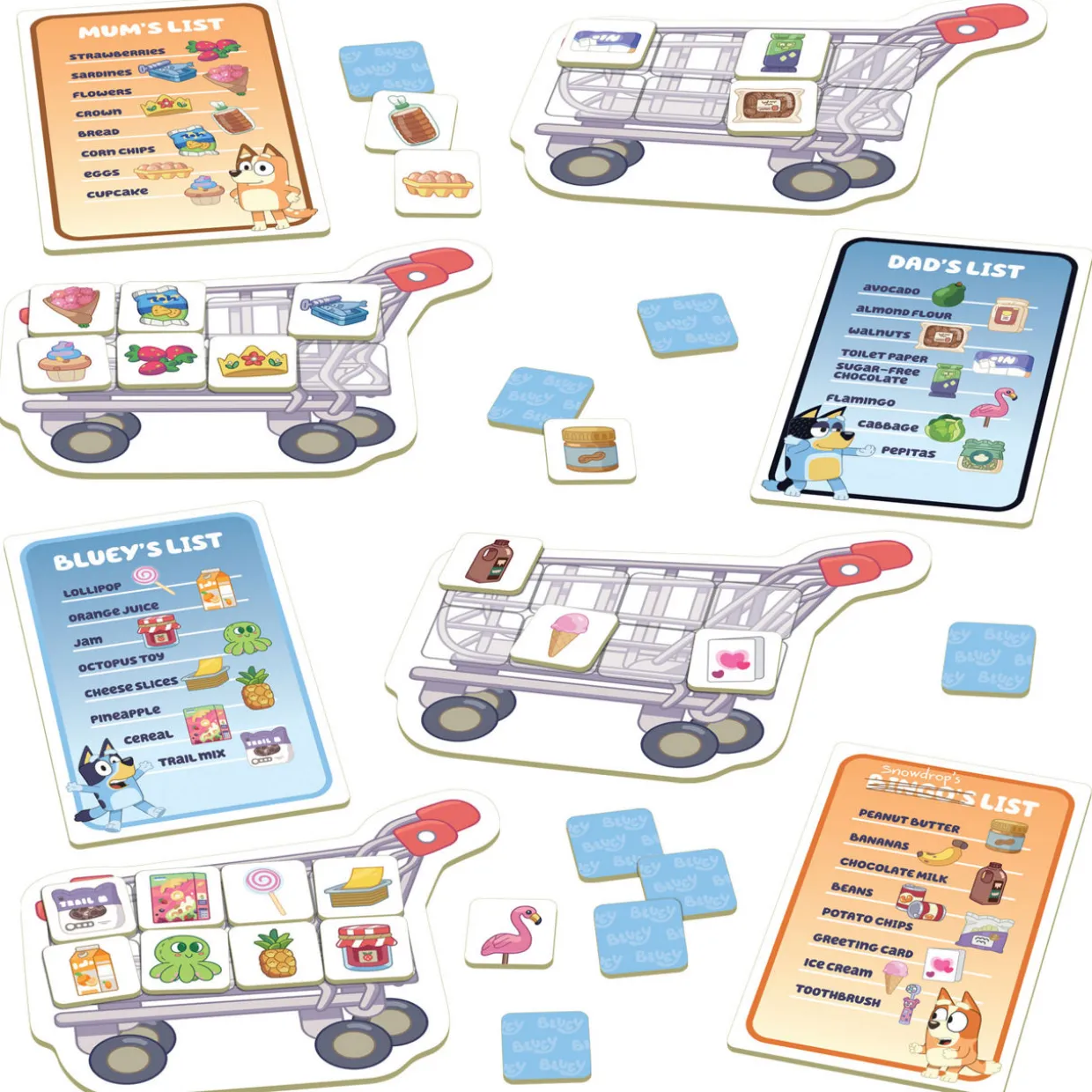 Bluey Shopping List Game
