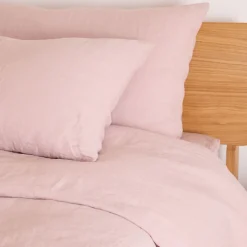 Blush Pure Linen Duvet Set