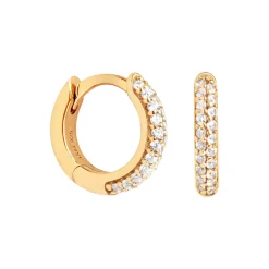 Bold Pavé Huggies
