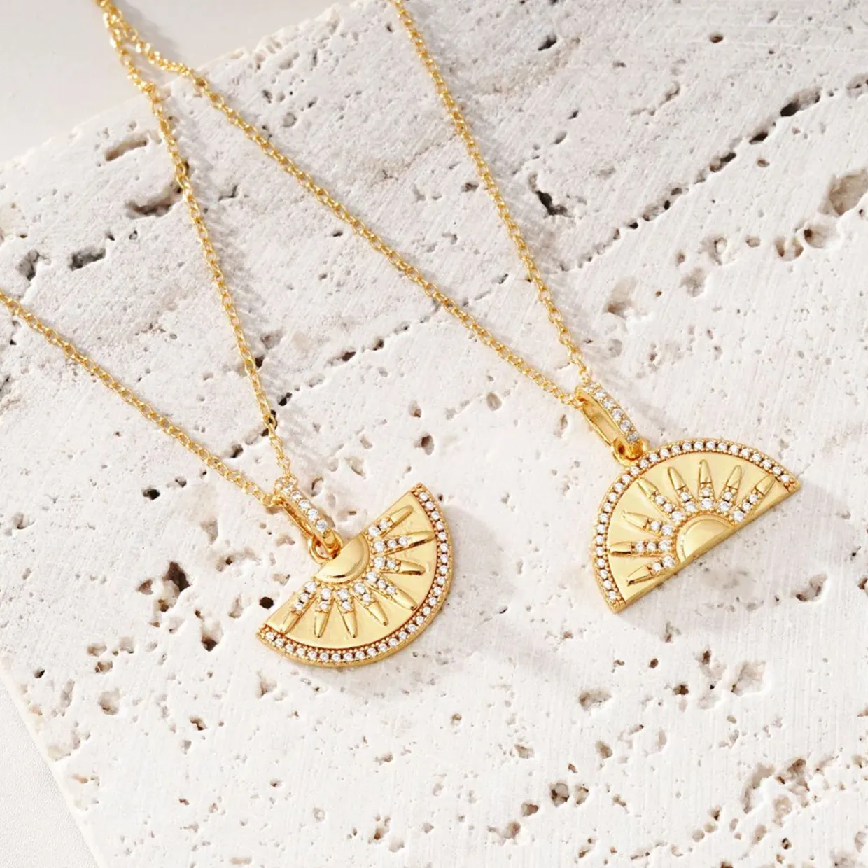 Bonded by Sunlight Necklace, Set of Two