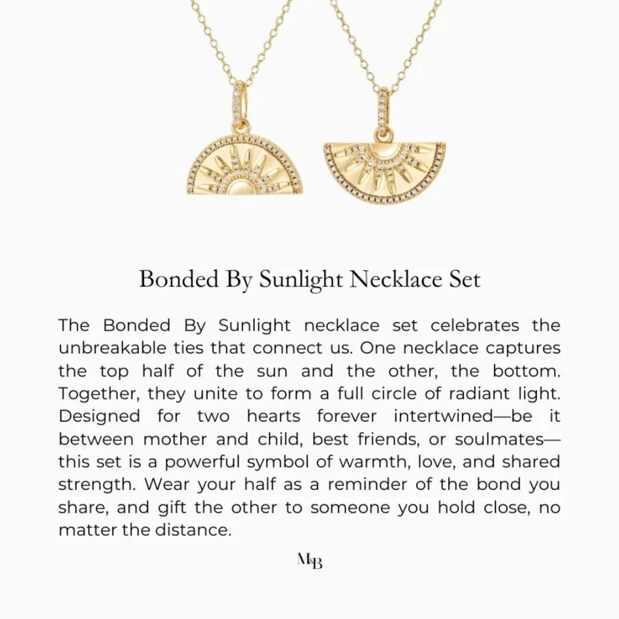 Bonded by Sunlight Necklace, Set of Two