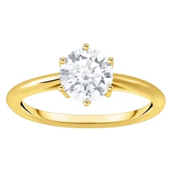 Brilliant Cut Zirconia Gold-Plated Ring