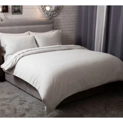 Brushed Cotton Flat Sheet Grey
