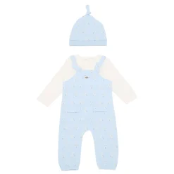 Bunny Dungarees & Hat Two-Piece Set