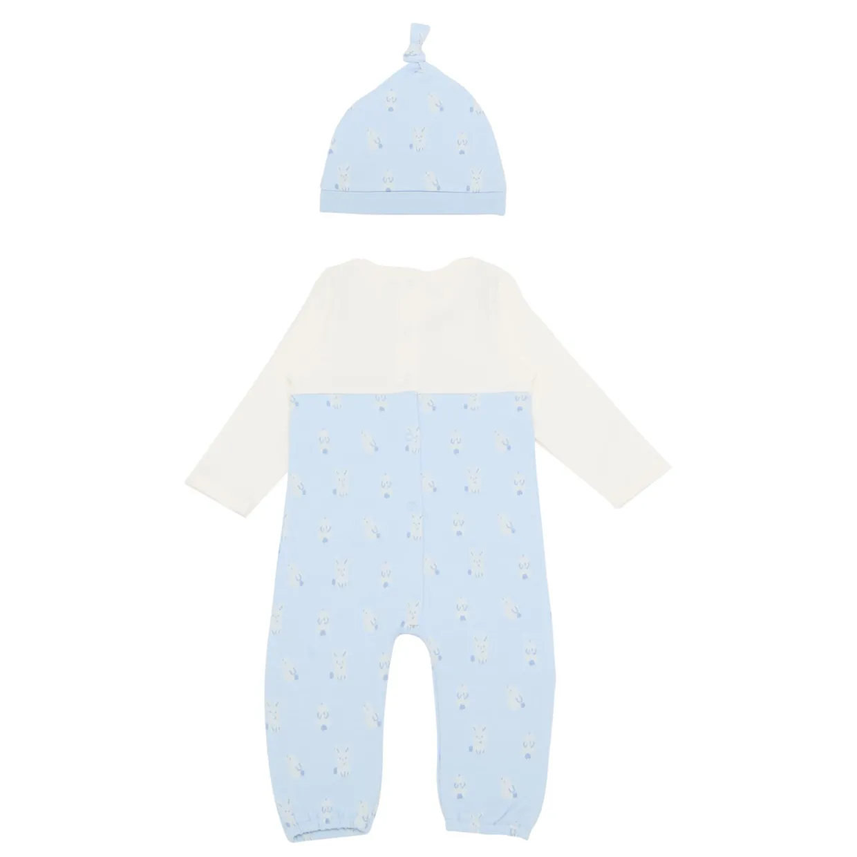 Bunny Dungarees & Hat Two-Piece Set