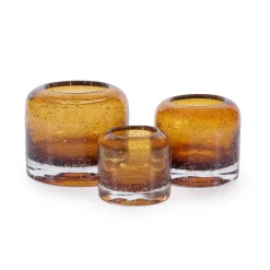 Burnt Orange Large Candle Holder