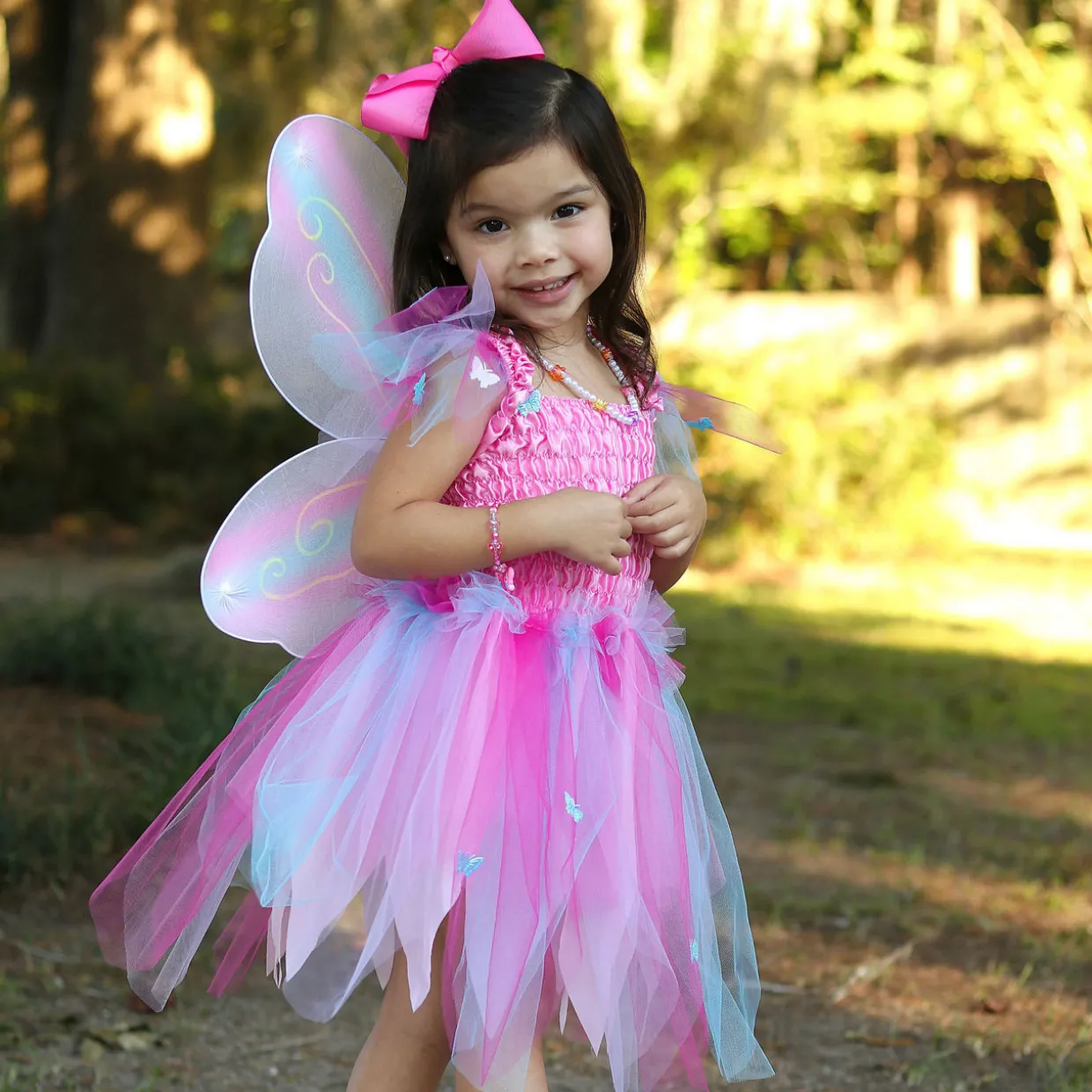 Butterfly Three-Piece Dress Wings & Wand Set 5-6 Years