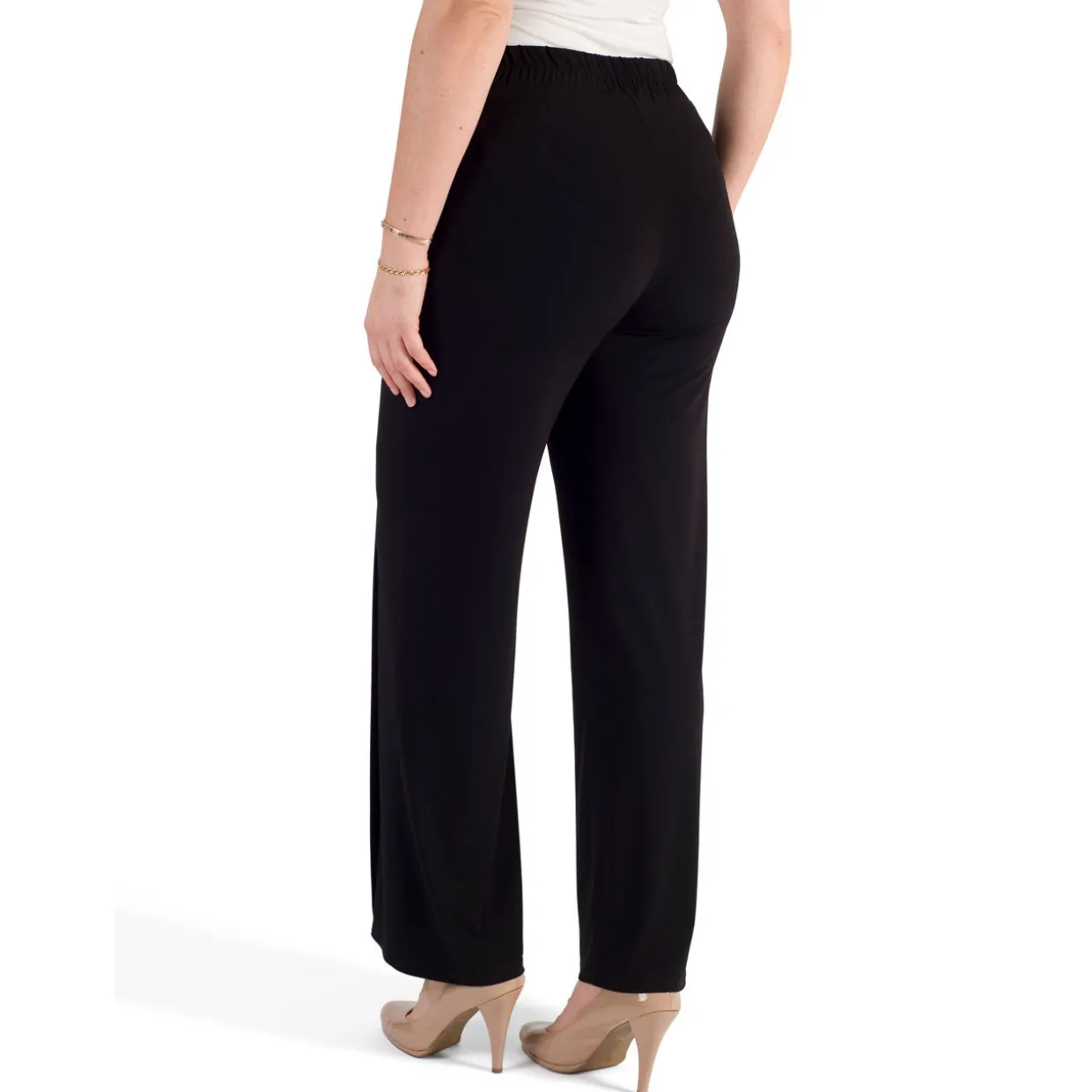 Button Detail Jersey Trouser