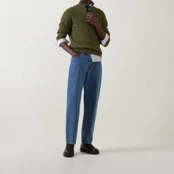 Cable Half-Zip Sweater