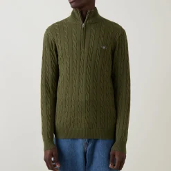 Cable Half-Zip Sweater