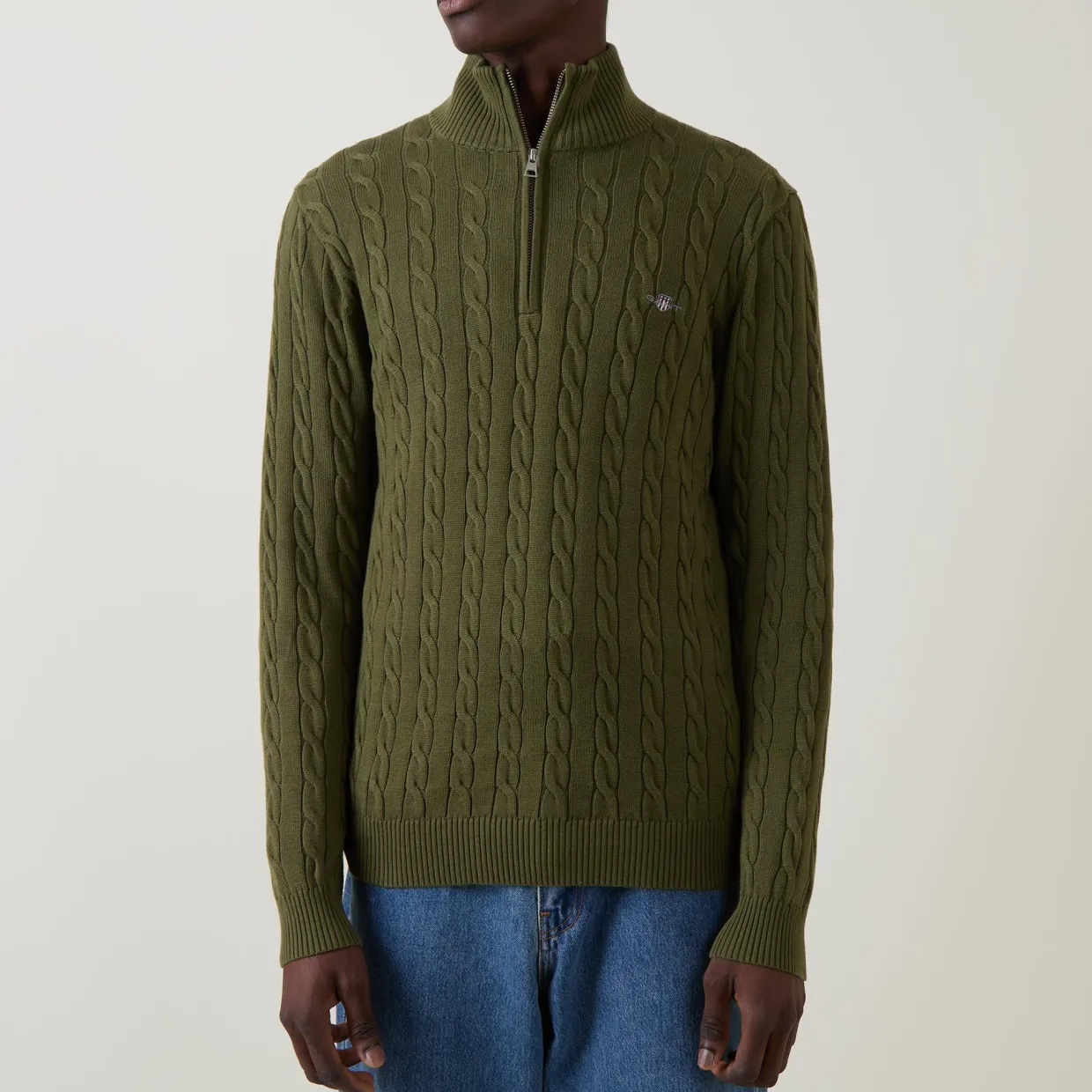 Cable Half-Zip Sweater