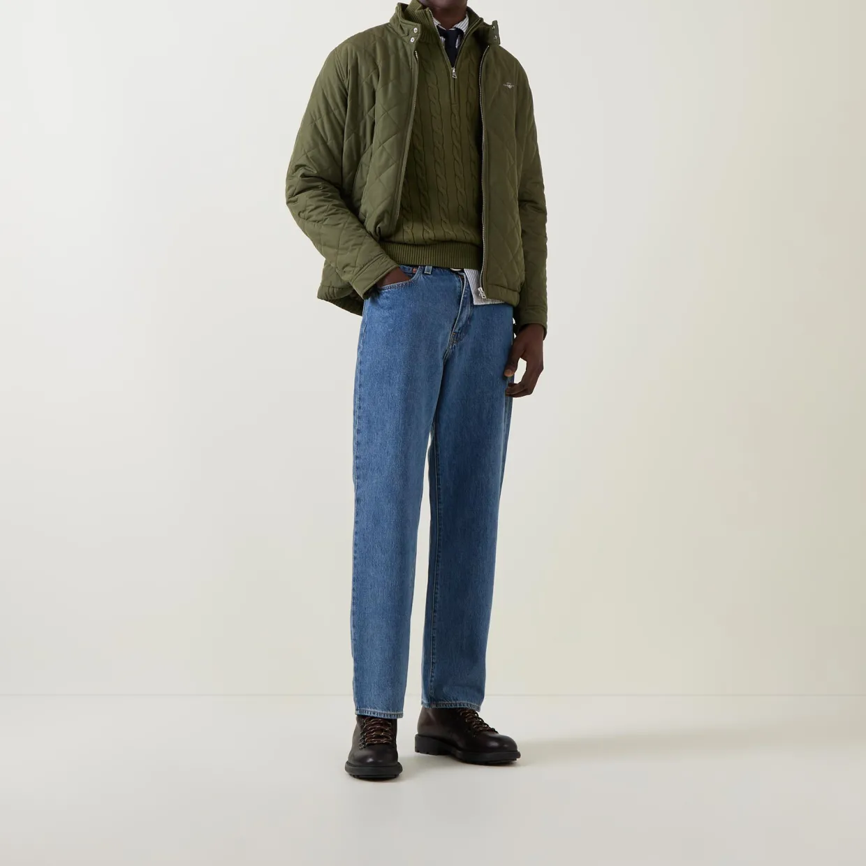 Cable Half-Zip Sweater