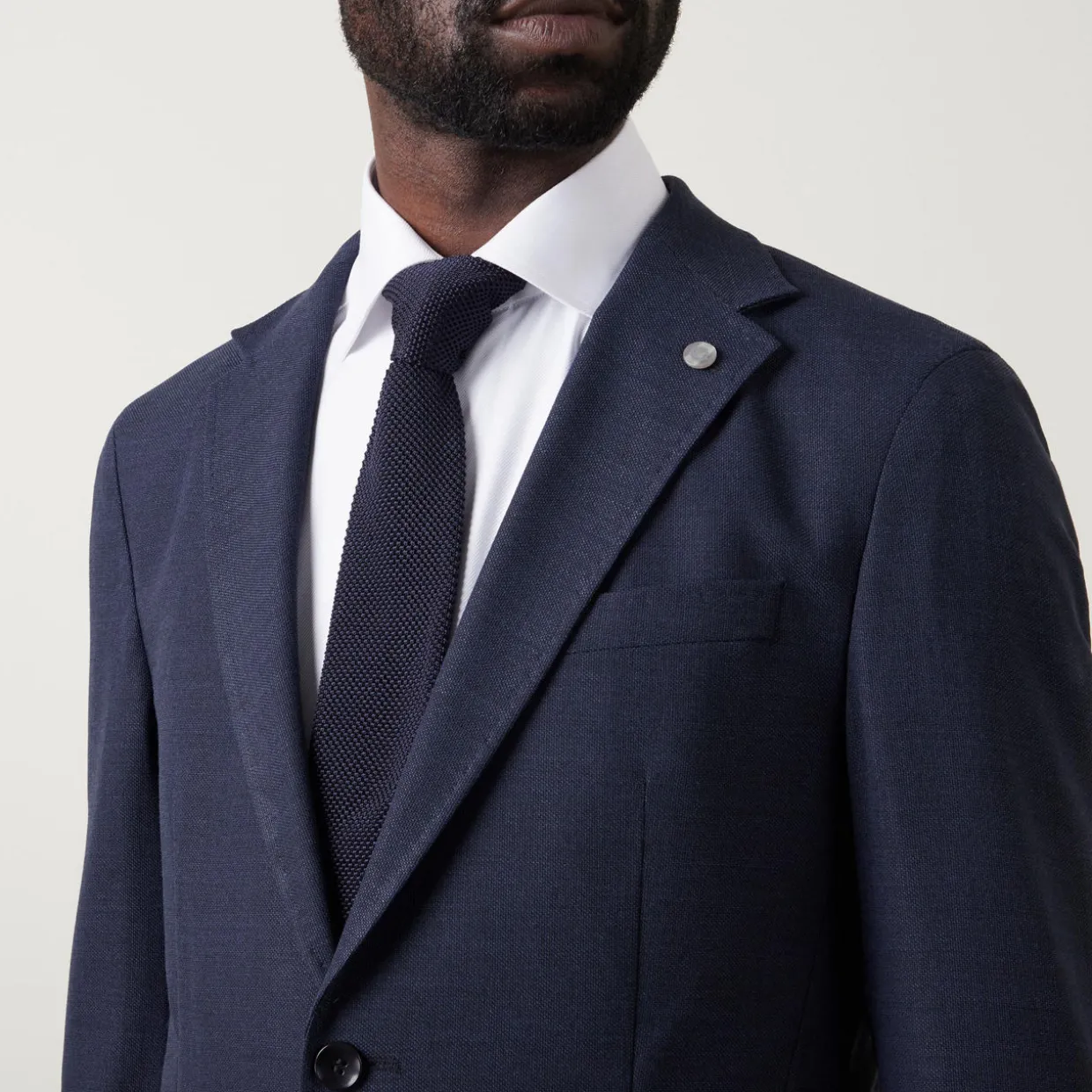Caleb X Slim Single-Breasted Suit Jacket