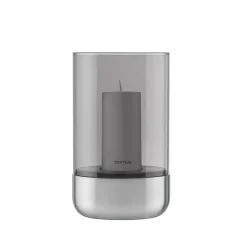 Calma Medium Hurricane Lamp Smoke