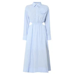 Camilla Pinstripe Shirt Dress