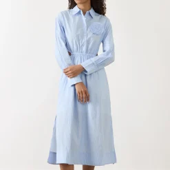 Camilla Pinstripe Shirt Dress
