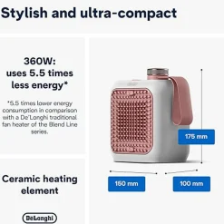 Capsule Desk Personal Ceramic Fan Heater